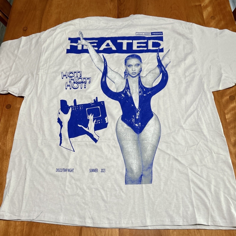 NEW Beyoncé RWT 2023 Renaissance World Tour Heated DiscoTrap T-Shirt Size XxxL